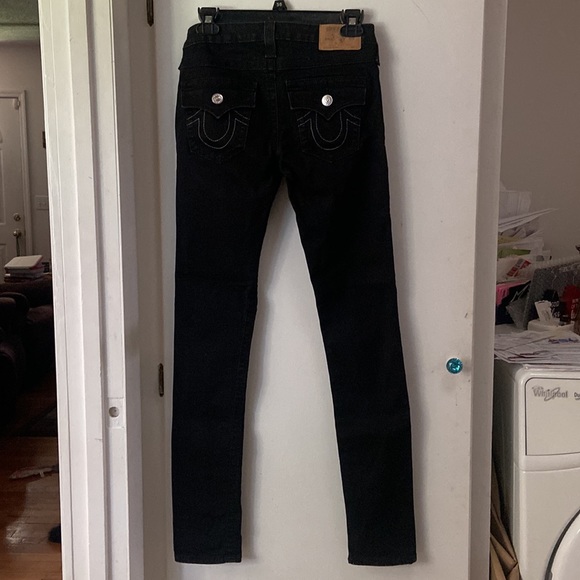 True Religion Black Ankle Stretch Skinny Jeans Size 27 - Picture 3 of 8
